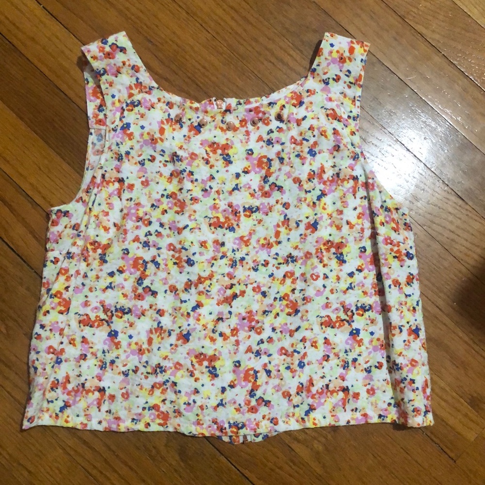 BCBGeneration Studded Neckline Crop Top